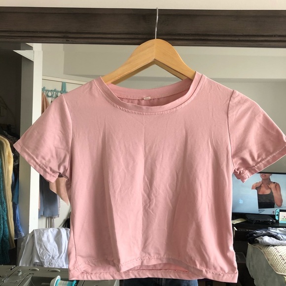 Yesstyle Pink Cropped Top - Picture 1 of 3
